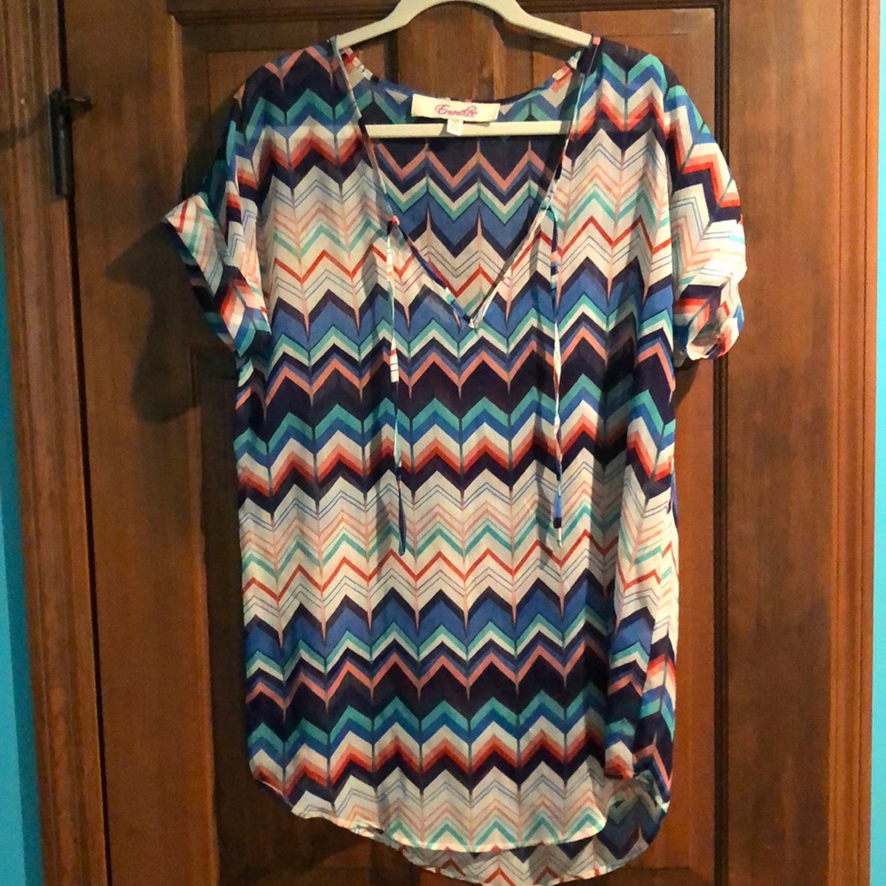 Chevron swimsuit cover up